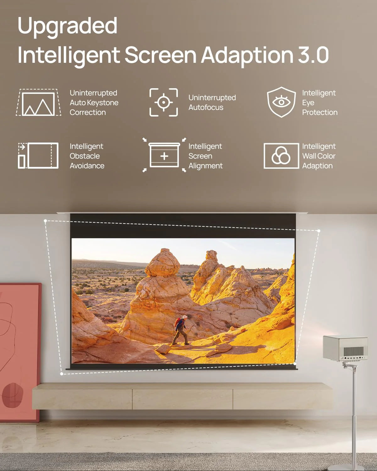 DocoMOi T1 Portable Mini Projector – Pocket Size, Big Screen Experience
