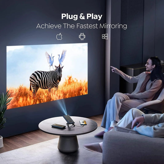 DocoMOi T1 Portable Mini Projector – Pocket Size, Big Screen Experience