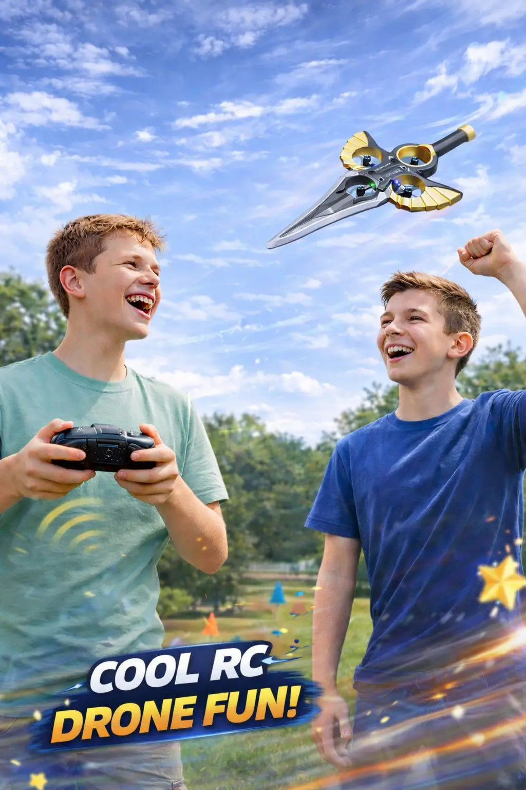 🚀 Sword Fighter RC Drone – 360° Stunt Flying & Remote Control Toy